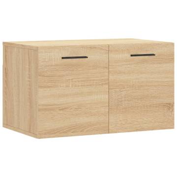 Sonoma Oak Wall Cabinet - Stylish & Practical Storage Solution