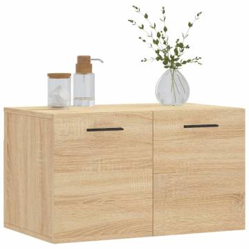 Sonoma Oak Wall Cabinet - Stylish & Practical Storage Solution