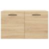 Sonoma Oak Wall Cabinet - Stylish & Practical Storage Solution