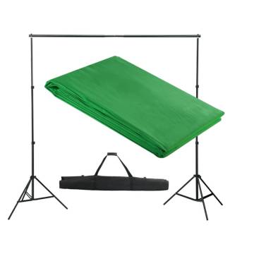 Backdrop Support System 300x300 cm Green - Hipomarket