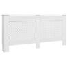 Stylish White Radiator Covers - 2 pcs MDF, 172x19x81.5cm