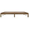 Honey Brown Solid Wood Pine Bed Frame - 200x200 cm