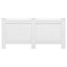 Stylish White Radiator Covers - 2 pcs MDF, 172x19x81.5cm