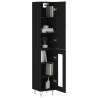 Stylish Highboard Black 34.5x34x180 cm - Durable Design