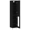 Stylish Highboard Black 34.5x34x180 cm - Durable Design