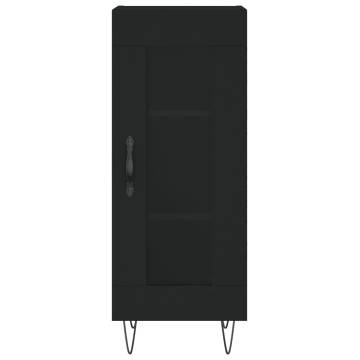 Stylish Highboard Black 34.5x34x180 cm - Durable Design