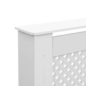 Stylish White Radiator Covers - 2 pcs MDF, 172x19x81.5cm