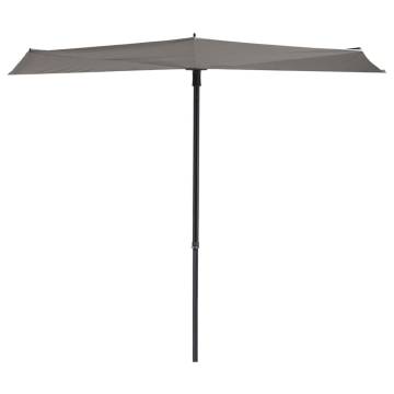 Madison Balcony Parasol Sun Wave 270x150 cm - Light Grey