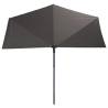 Madison Balcony Parasol Sun Wave 270x150 cm - Light Grey