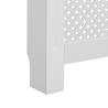 Stylish White Radiator Covers - 2 pcs MDF, 172x19x81.5cm