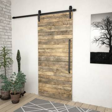 Sliding Door SKIEN Hardware Kit - 183 cm Steel Black