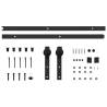 Sliding Door SKIEN Hardware Kit - 183 cm Steel Black