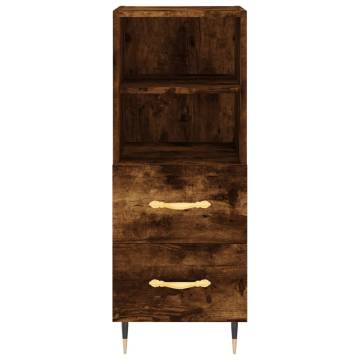 Stylish Highboard Smoked Oak - 34.5x34x180 cm | Hipomarket