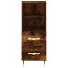 Stylish Highboard Smoked Oak - 34.5x34x180 cm | Hipomarket