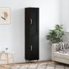 Highboard Black 34.5x34x180 cm Engineered Wood Colour black Quantity in Package 1 Model 1 door 