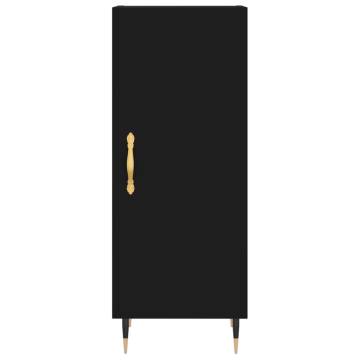 Stylish Highboard Black 34.5x34x180 cm - Durable Storage Solution