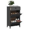 Shoe Cabinet VIKEN Anthracite Grey Solid Wood Pine Colour anthracite grey Quantity in Package 1 Number of Number of shelves 