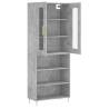 Elegant Concrete Grey Highboard - Stylish Storage Solution