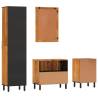 4 Piece Solid Wood Acacia Bathroom Cabinet Set | Stylish & Durable