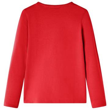 Kids' Long Sleeve Red T-Shirt 104 - Quality Children's Wear