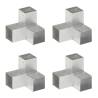 Post Connectors 4 pcs Y Shape Galvanised Metal 91x91 mm Size 91 x 91 mm Quantity in Package 4 Shape y shape 