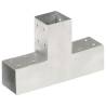 Post Connector T Shape Galvanised Metal 71x71 mm | HiPoMarket