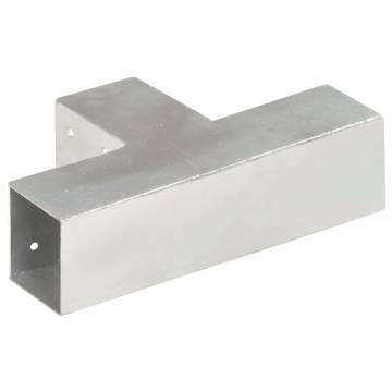 Post Connector T Shape Galvanised Metal 71x71 mm | HiPoMarket