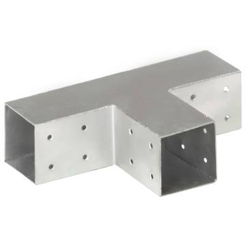 Post Connector T Shape Galvanised Metal 71x71 mm | HiPoMarket