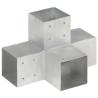 Post Connector X Shape Galvanised Metal 101x101 mm Size 101 x 101 mm Quantity in Package 1 Shape x shape 