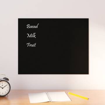 Wall-mounted Magnetic Board Black 50x40 cm - Elegant & Durable