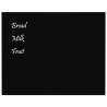 Wall-mounted Magnetic Board Black 50x40 cm - Elegant & Durable