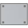 Wall-mounted Magnetic Board Black 50x40 cm - Elegant & Durable