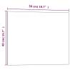 Wall-mounted Magnetic Board Black 50x40 cm - Elegant & Durable