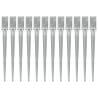 Ground Spikes 12 pcs Silver 7x7x75 cm Galvanised Steel Size 7 x 7 x 75 cm Quantity in Package 12 