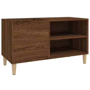 Brown Oak Record Cabinet - Stylish Vinyl Storage | Hipo Market