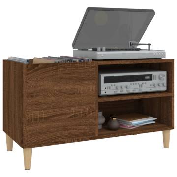 Brown Oak Record Cabinet - Stylish Vinyl Storage | Hipo Market