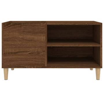 Brown Oak Record Cabinet - Stylish Vinyl Storage | Hipo Market