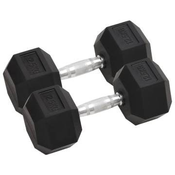 25 kg Cast Iron Dumbbells - 2 Pcs for Home & Gym Workouts