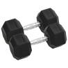 Dumbbells 2 pcs 25 kg Cast Iron Weight 2x 12.5 kg Number of 1 