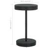 Stylish Black Garden Table - 60.5x106 cm Poly Rattan