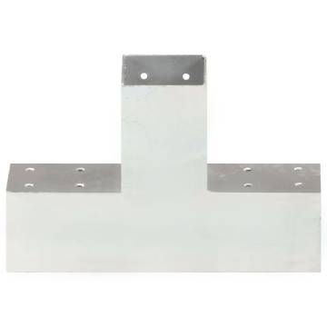 Post Connectors - Galvanised Metal 71x71 mm | 4 pcs X Shape