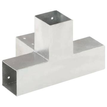 Post Connectors - Galvanised Metal 71x71 mm | 4 pcs X Shape