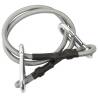 Ropes with Carabiner 4 pcs Rubber - Weather-Resistant Accessory