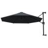 Wall-Mounted Parasol with Metal Pole - 300 cm Anthracite | Hipomarket