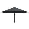 Wall-Mounted Parasol with Metal Pole - 300 cm Anthracite | Hipomarket