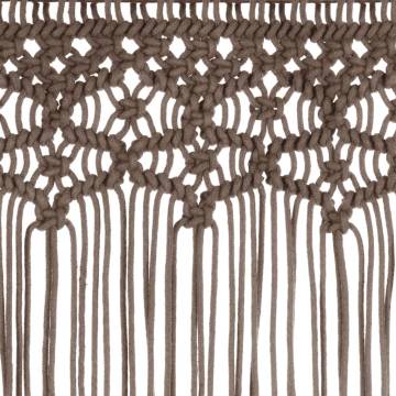 Macrame Curtain Taupe 140x240 cm - Stylish Home Decor