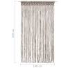 Macrame Curtain Taupe 140x240 cm - Stylish Home Decor