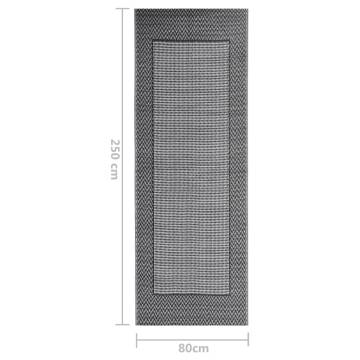 Trendy Outdoor Rug Black 80x150 cm | HipoMarket