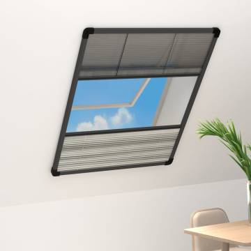 Plisse Insect Screen for Windows 80x120 cm - Aluminium Frame