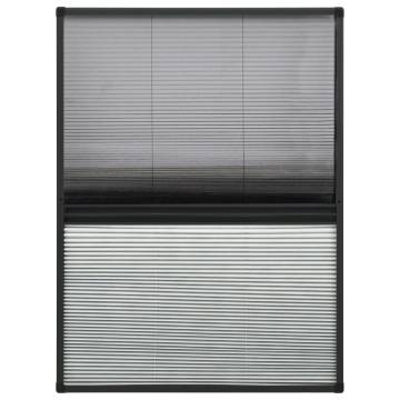 Plisse Insect Screen for Windows 80x120 cm - Aluminium Frame